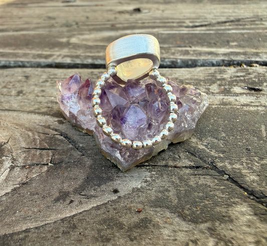 Stunning Moonstone Ring, Sterling Silver