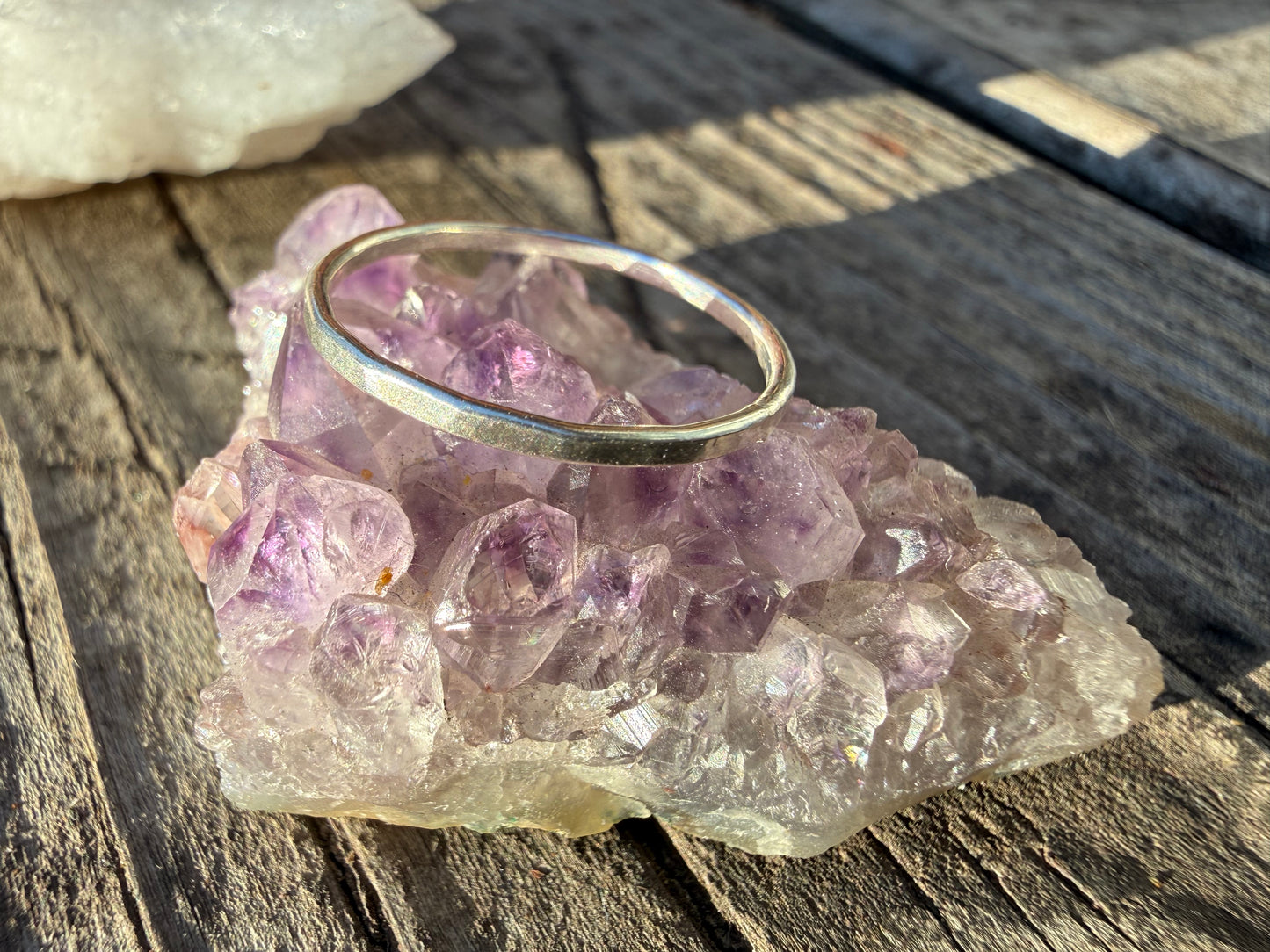 Sterling Silver Hammered Stacker